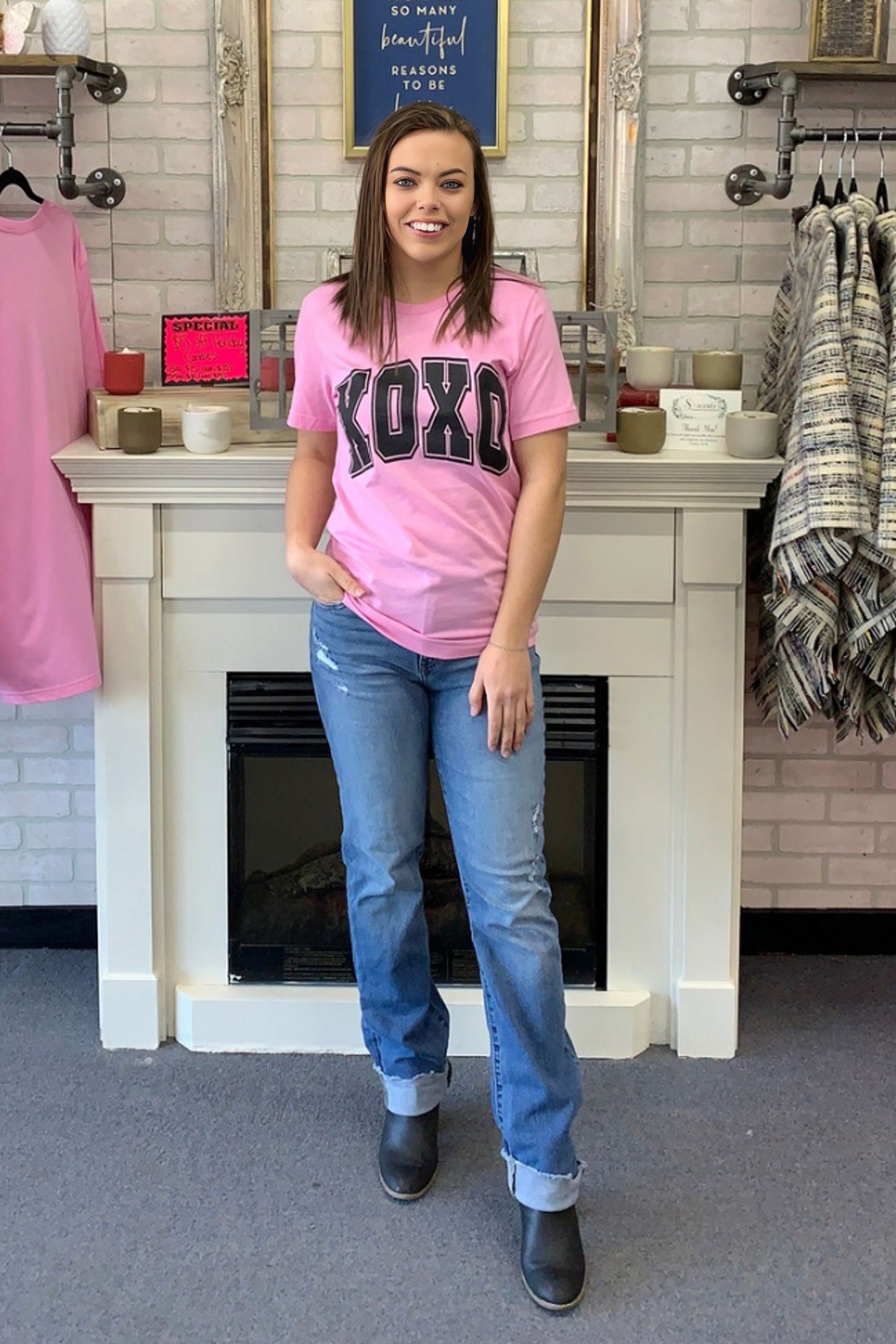 Xoxo Pink Graphic Tee