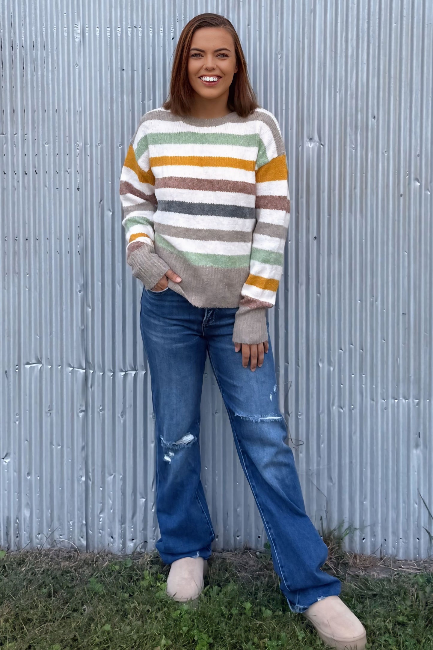 Multicolor Stripe Sweater