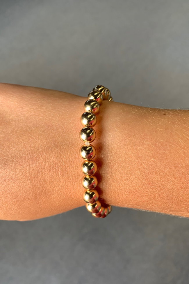 Classic Gold Beaded Bracelet