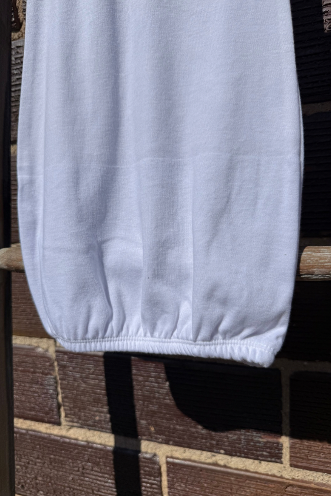 White Cardinals Baby Gown (0-3 months)