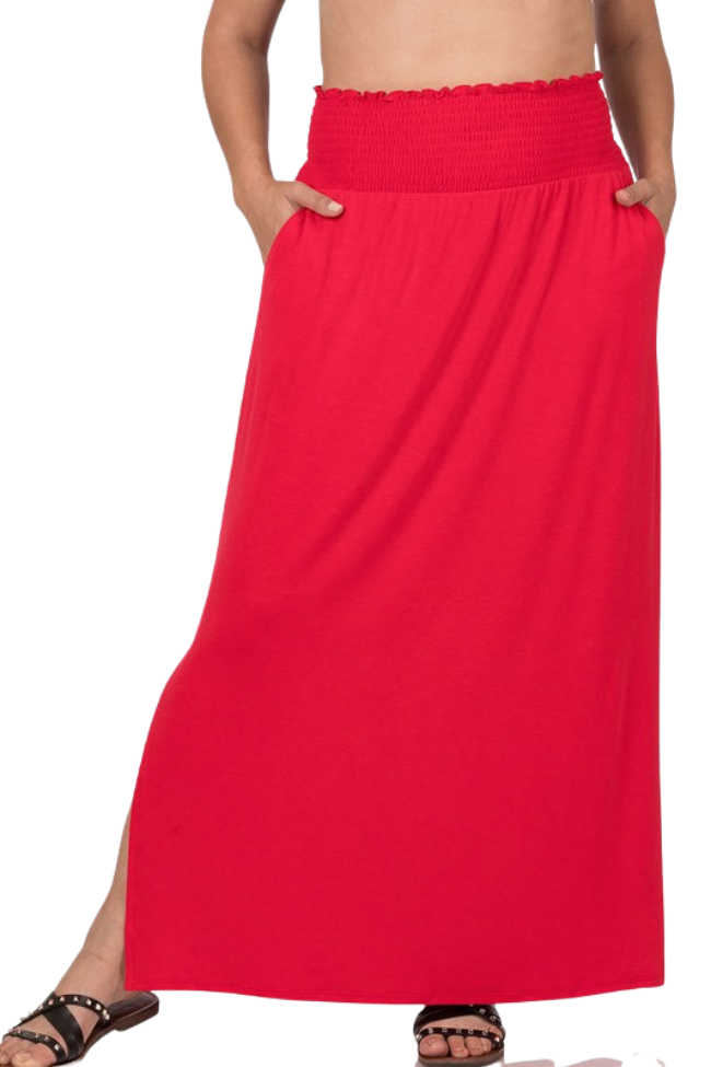 The Lynne Skirt - Ruby