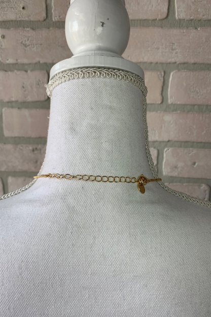 Gold Dainty Daisy Statement Necklace