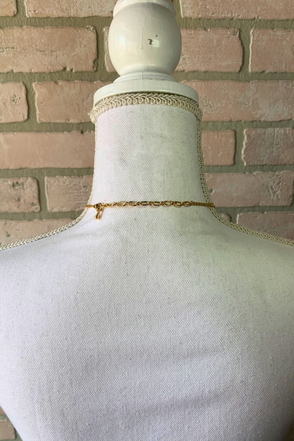 Gold Double-Layer Circle Pendant Necklace