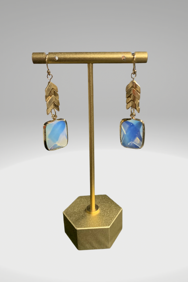 The Mabel Earrings - Opal