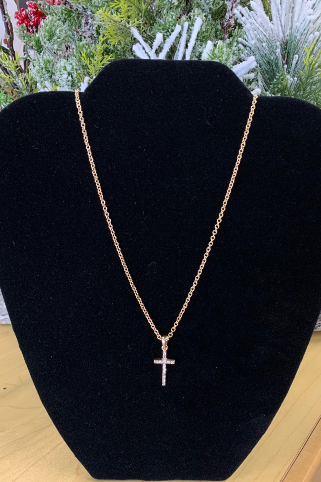 Gold Cross Necklace