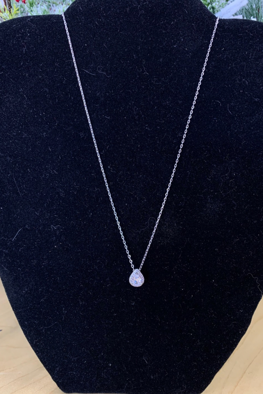 Sparkling Teardrop Necklace