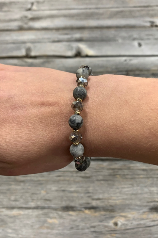 Smoky Marble Glow Bracelet