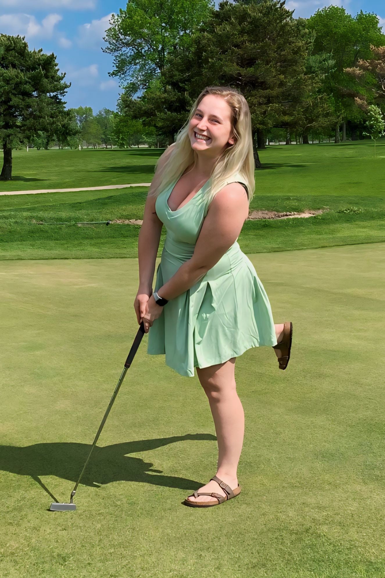 The Serena Golf Dress - Mint