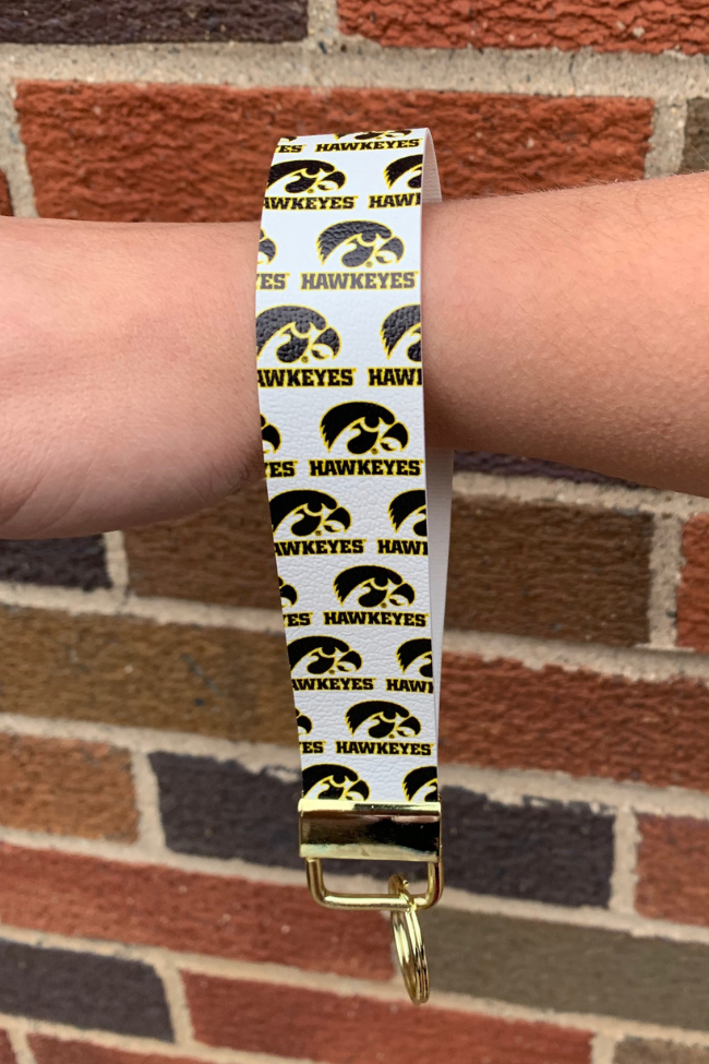 Iowa Hawkeyes Wristlet Keychain