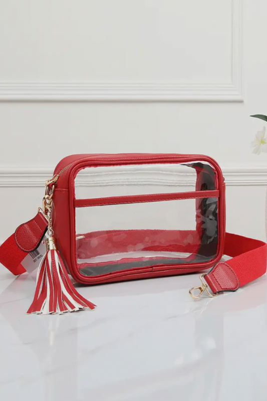 Red Stadium Crossbody Purse