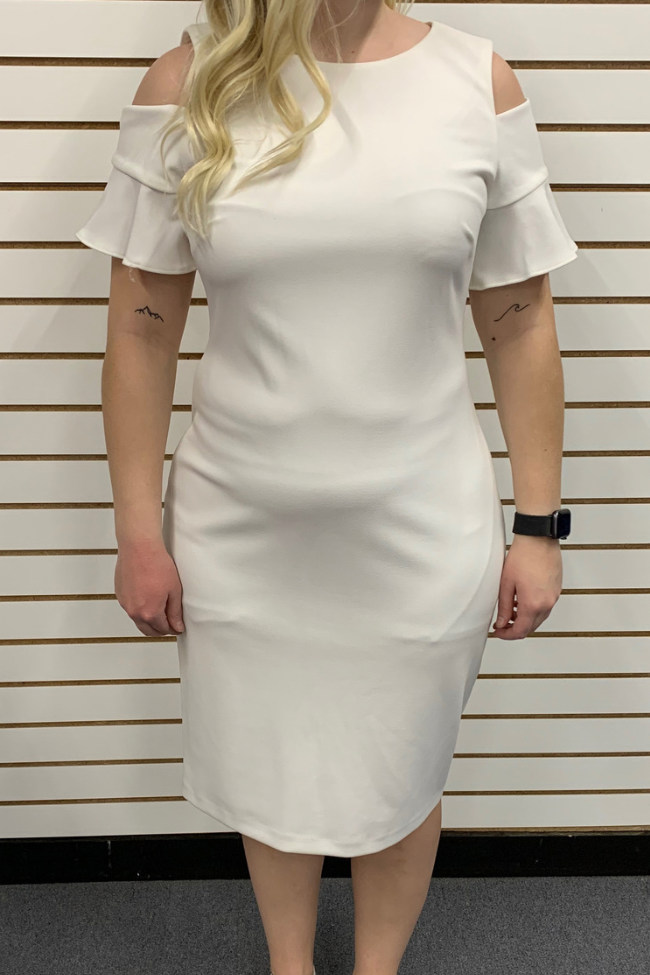 White Calvin Klein Dress