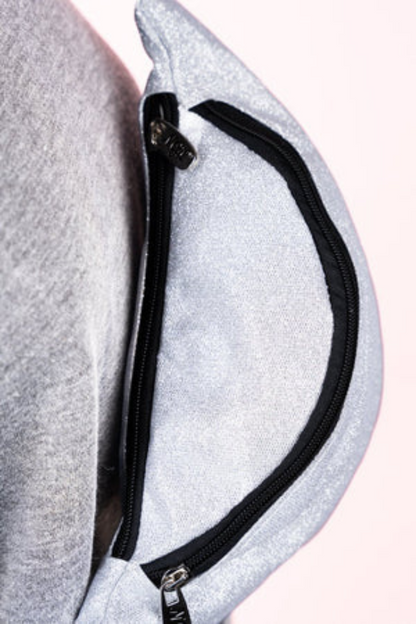 Silver Glitter Fanny Pack