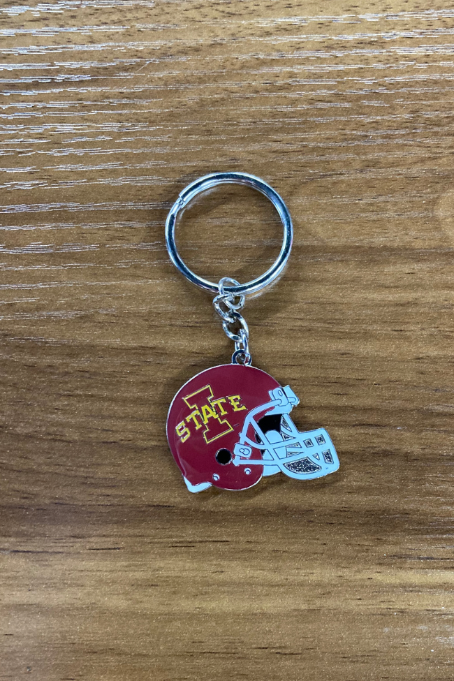 Iowa State Helmet Keychain