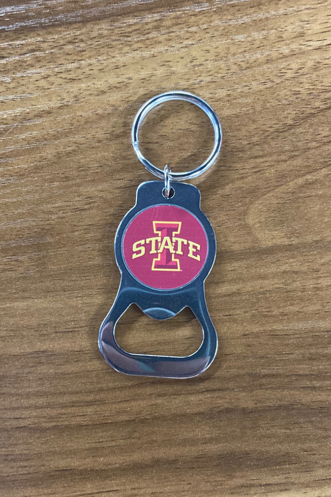 Iowa State Cyclones Bottle Opener Keychain