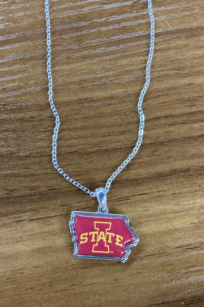 Iowa State Cyclones State Necklace