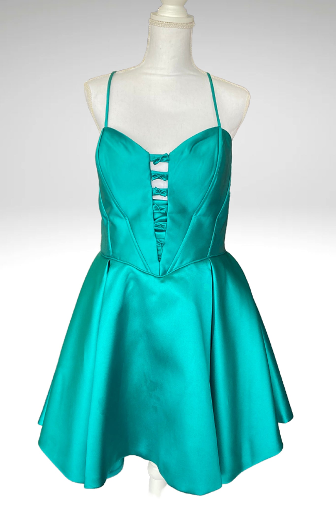 Rachel Allan Short Green Dress