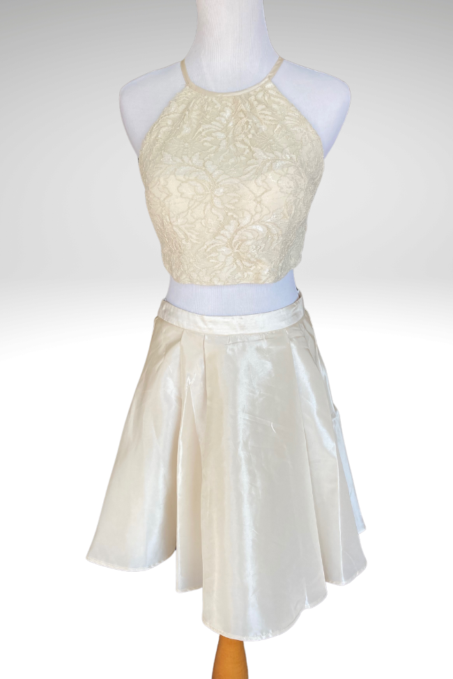 B. Darlin White Two-Piece Dress