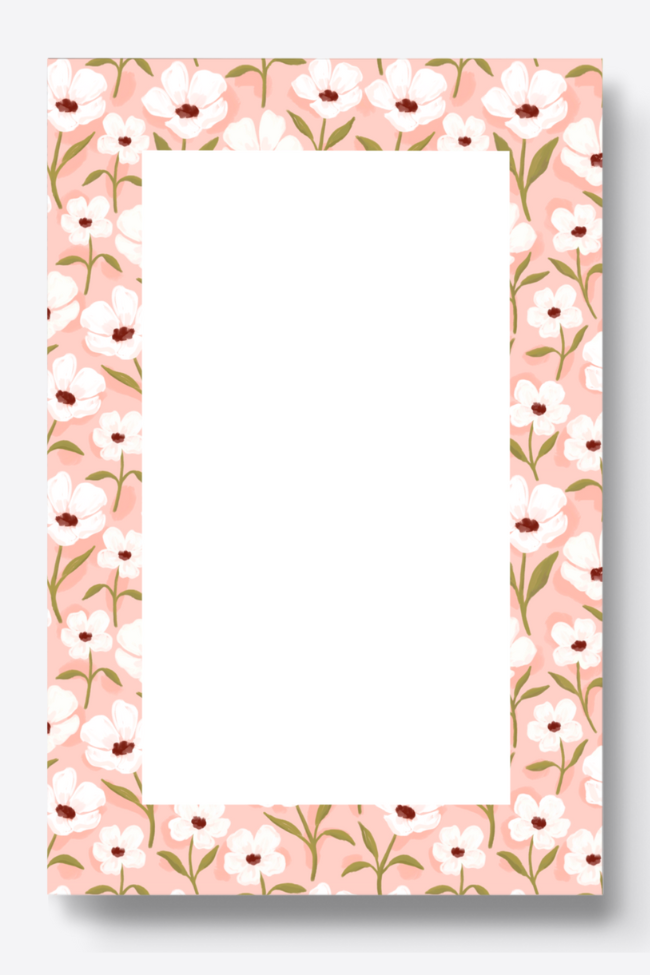 White Anemone Notepad